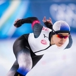 　男子１０００メートル　滑走する山田和哉＝ミラノ（共同）