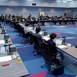 　法務省で開かれた法制審議会総会＝１２日午後