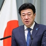 　記者会見する木原官房長官＝１３日午前、首相官邸