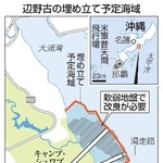 　辺野古の埋め立て予定海域