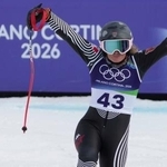 　アルペンスキー女子スーパー大回転で２６位だったサラ・シュレペル＝１２日、コルティナダンペッツォ（ＡＰ＝共同）