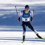 　男子１０キロフリー　力走する山崎大翔＝テーゼロ（共同）