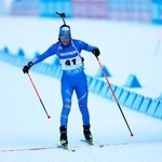 　２０２３年のバイアスロン世界選手権に出場したレベッカ・パスラー＝オーベルホフ（ロイター＝共同）