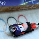 　スケルトン女子で初優勝したヤニネ・フロク＝１４日、コルティナダンペッツォ（ロイター＝共同）