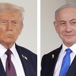 　トランプ米大統領、イスラエルのネタニヤフ首相（いずれもゲッティ＝共同）