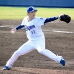 　ＤｅＮＡとの練習試合に登板した中日・中西＝北谷