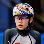 　ミラノ・コルティナ冬季五輪のスピードスケート・ショートトラック女子５００メートルに出場した金井莉佳＝１２日、イタリア・ミラノ（共同）