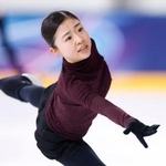 　公式練習で調整する千葉百音＝ミラノ（共同）