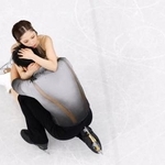 　ペア・フリーの演技を終えた三浦璃来（上）、木原龍一組＝ミラノ（共同）