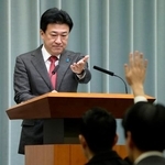 　記者会見する木原官房長官＝１７日午前、首相官邸