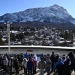 　そり競技会場のコルティナ・スライディングセンター＝１５日、イタリア・コルティナダンペッツォ（共同）