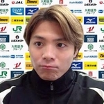 　オンラインで取材に応じる柔道男子６６キロ級の阿部一二三＝１８日