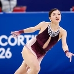 　女子フリー　演技する坂本花織＝ミラノ（共同）