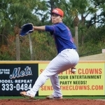 　実戦形式に登板したメッツ・千賀＝ポートセントルーシー（共同）