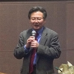 　講義する神戸学院大教授の田中康介さん＝１月（本人提供）