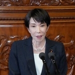 　衆院本会議で施政方針演説をする高市首相＝２０日午後