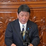 　衆院本会議で外交演説する茂木外相＝２０日午後