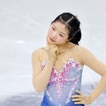 　女子フリーの演技を終えた中井亜美＝ミラノ（共同）