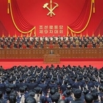 　２０日、２日目の討議に入った北朝鮮の５年に１度の重要会議、朝鮮労働党大会＝平壌（朝鮮中央通信＝共同）