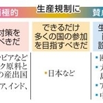 　プラスチック条約を巡る各国の立場