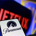 　パラマウント・スカイダンスとネットフリックス、ワーナー・ブラザース・ディスカバリーのロゴ（ロイター＝共同）