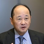 　インタビューに答える日本製鉄の岩井尚彦ＣＦＯ