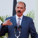 　エリトリアのイサイアス大統領＝２０２３年２月、ケニア・ナイロビ（ロイター＝共同）