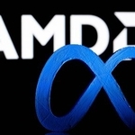 　米ＩＴメタと米半導体ＡＭＤのロゴ（ロイター＝共同）