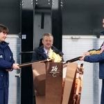 　英ストーク・マンデビルで行われたミラノ・コルティナ冬季パラリンピックの採火式＝２４日（ゲッティ＝共同）