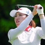 　第３ラウンド、通算７アンダーで８位の古江彩佳＝セントーサＧＣ（共同）