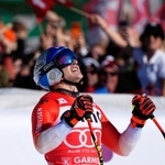 　アルペンスキーＷ杯、男子滑降で通算５４勝目を挙げたマルコ・オーデルマット＝２８日、ガルミッシュパルテンキルヘン（ＡＰ＝共同）