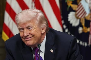 　トランプ米大統領＝４日、ワシントン（ゲッティ＝共同）