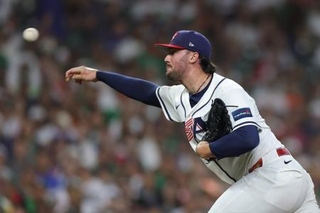 　メキシコ戦に先発した米国のスキーンズ＝ヒューストン（ゲッティ＝共同）