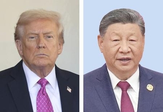 　トランプ米大統領（ゲッティ＝共同）、中国の習近平国家主席