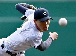　阿南光戦に先発した中京大中京・安藤＝甲子園