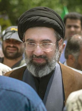 　イランの新最高指導者モジタバ・ハメネイ師（ゲッティ＝共同）