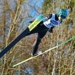 　Ｗ杯ジャンプ女子個人第２５戦で４位だった伊藤有希の飛躍＝ヒンツェンバッハ（共同）