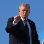 　トランプ米大統領＝１日、フロリダ州（ＡＰ＝共同）