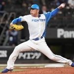 　西武とのオープン戦で、６回から登板した日本ハム・加藤貴。４回無失点で先発枠入りをアピール＝エスコンフィールド