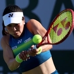 　２回戦に進出した坂詰姫野＝４日（ゲッティ＝共同）