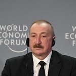 　アゼルバイジャンのアリエフ大統領＝１月、スイス（ゲッティ＝共同）