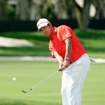 　第１ラウンド、２アンダーで１８位の松山英樹＝ベイヒル・クラブ（共同）