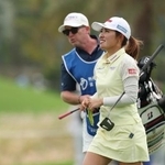 　４位に浮上した古江彩佳＝６日（ゲッティ＝共同）