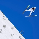 　Ｗ杯ジャンプ女子個人第２８戦で３位に入った丸山希＝ラハティ（共同）