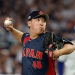 　台湾戦の３回途中に登板した藤平＝東京ドーム