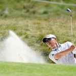 　第３日、通算１０アンダーで４位の岩崎亜久竜＝ロイヤル・オークランドアンドグレンジ（共同）