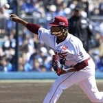 　ＤｅＮＡ戦に先発し、５回無失点だった楽天・ウレーニャ＝静岡