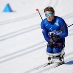 　男子１２・５キロ座位　滑走する源貴晴＝テーゼロ（共同）