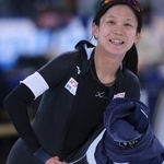 　スピードスケート世界選手権で最後のレースを終えた高木美帆＝８日、オランダ・ヘーレンフェイン（ＡＰ＝共同）