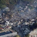 　大分市佐賀関の大規模火災現場＝２０２５年１１月